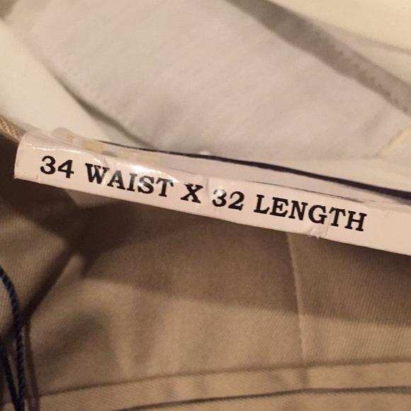 🌀MEN’S 100% Cotton Cuffed Chaps Khakis 34w… - Picture 4 of 5